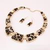 1 Set Statement Necklace Luxury Decorative Solid Beautiful Sexy Leopard Female Dangling Earrings Kit Fashion Jewelry