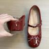 Fashion 2025 Spring/Summer New Women's Mary Jane Shoes Fashion Bow Shoes Casual Low Heel Dresses Street Style Shoes