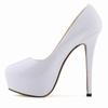 Women High Heels Pumps 14cm Round Toe Stilettos Talon Femme Sexy Ladies Red Wedding Shoes Black Platform Heels Big Size 44