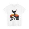 Skier Let's Ski Shirt, Mountain Skiing Winter Sports Lovers T-shirt