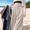 Wide Leg Pants for Women In Summer with A Hanging Feel High Waist Straight Tube Slimming Effect Loose Casual Fashionable and Floor Length Pants