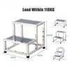 Stainless Steel Single Double-layer Footstool Ladder Household Indoor Two-step Ladder Hospital Small Staircase Step Stool