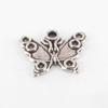 Silver-tone Metal Charm Butterfly