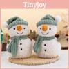 Toy Plush Stuffed Christmas Snowman Wearing It With Hat And Scarf Child Gift