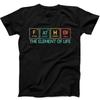 Father's Day Periodic Table Dad Funny Gift Black Tee T Shirt 429