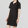Puma Solid Color Casual Loose Minimalist Knitted Polo Short Sleeve Dress Women Dress Black 676658-01
