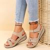 Women Sandals Summer Heels Sandalias Soft Bottom Wedges Shoes For Women Platform Sandals Luxury Shoes On Heel