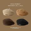 Outdoor Painter Hat Hat British French Hundred Leather Labeled Beret Women Autumn Winter