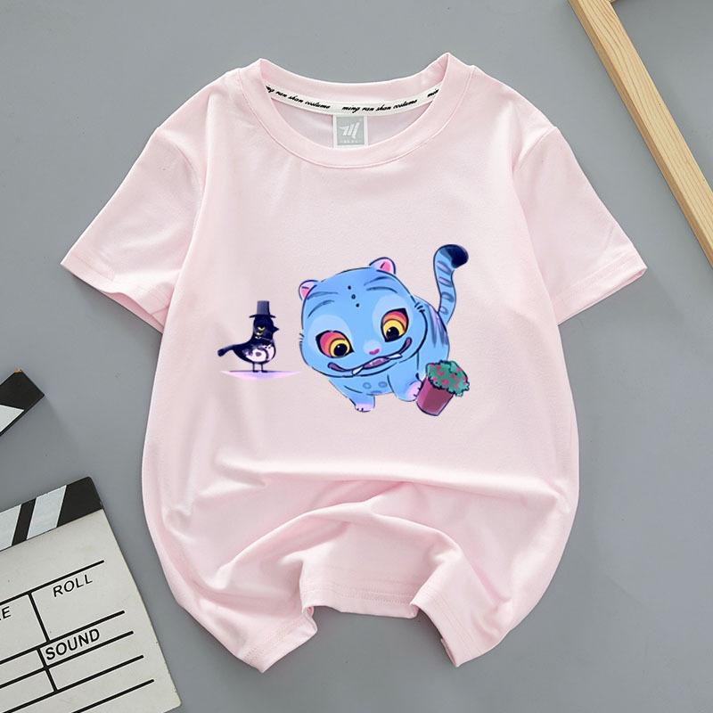 Loose Comfortable Summer Devil Hunter Style Front Back Printed Youthful Fashionable Soft Breathable Women's T-shirt