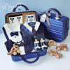 Royal Blue Baby Boy Gentleman Suit Gift Set for Autumn/Winter - Perfect for First Birthday, Full Moon, or Hundred Days Celebration