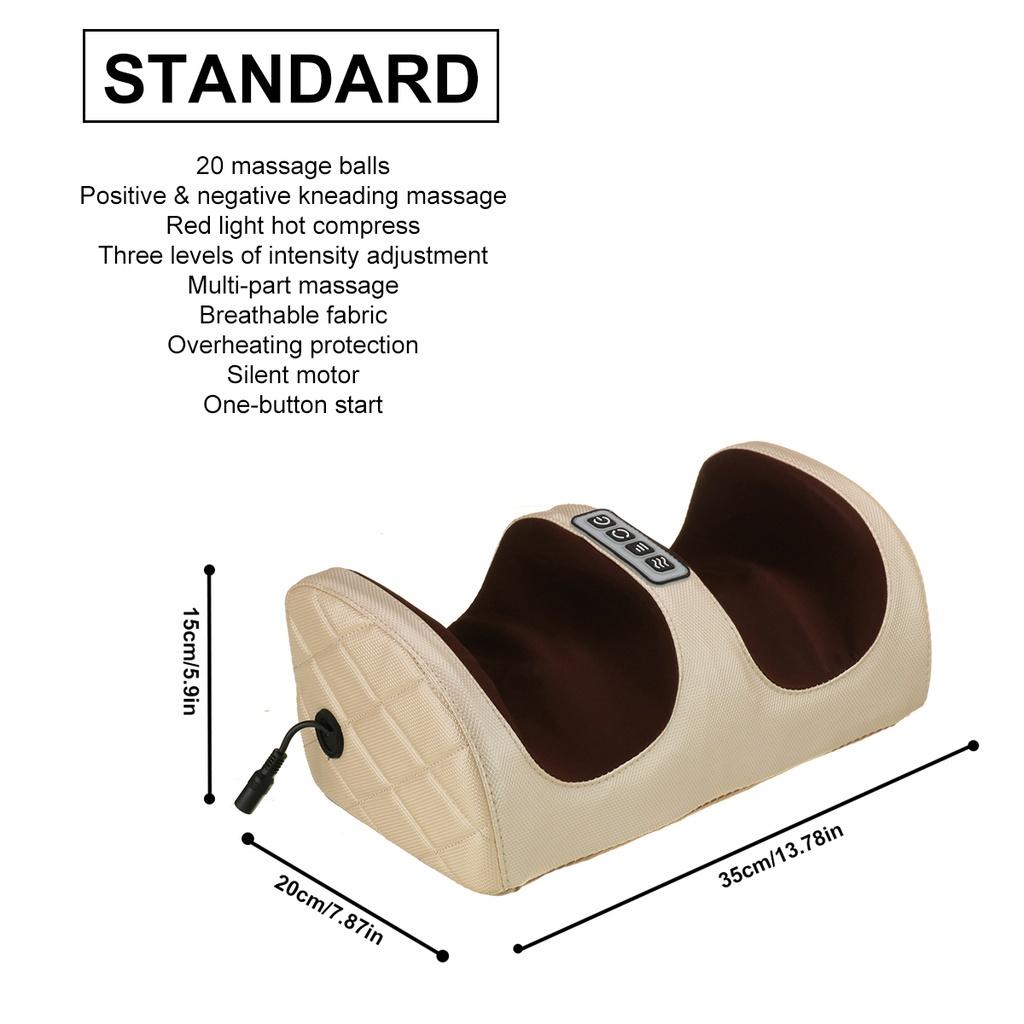 110v-240v Electric Shiatsu Foot Massager Roller Foot Massage Heating Therapy Foot Massage Machine for Relief Leg Fatigue Women/Men Gift