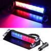 8 LED Universal Car Strobe Light Flasher Vehicle Windshield Flashing Warning Signal Lamp Red Blue Police Emergency Lights 12V