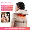 3D Manipulator Massage Shawl Hot Compress Neck Massager Electrical Kneading Shiatsu Back Neck Shoulder Pillow Cervical Muscle Relaxing