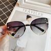 Sexy Ladies Cat Eye Women's Sunglasses High Quality Fashion Rimless Brand Shades Glasses Female Sunglasses Oculos Vintage