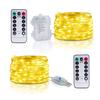 Outdoor Led String Light 10m 20m Remote Control Timing Battery USB Garden Fairy Light For Home Party Christmas Decoration