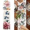 Table Runner Exquisite Pattern Wear Resistant Super Soft Extra Long Flower