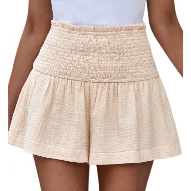 Ladies Casual Large Solid Color Breathable Fashion Wide Leg Shorts Shorts for Women Women's Shorts Summer Womens Shorts Elegant