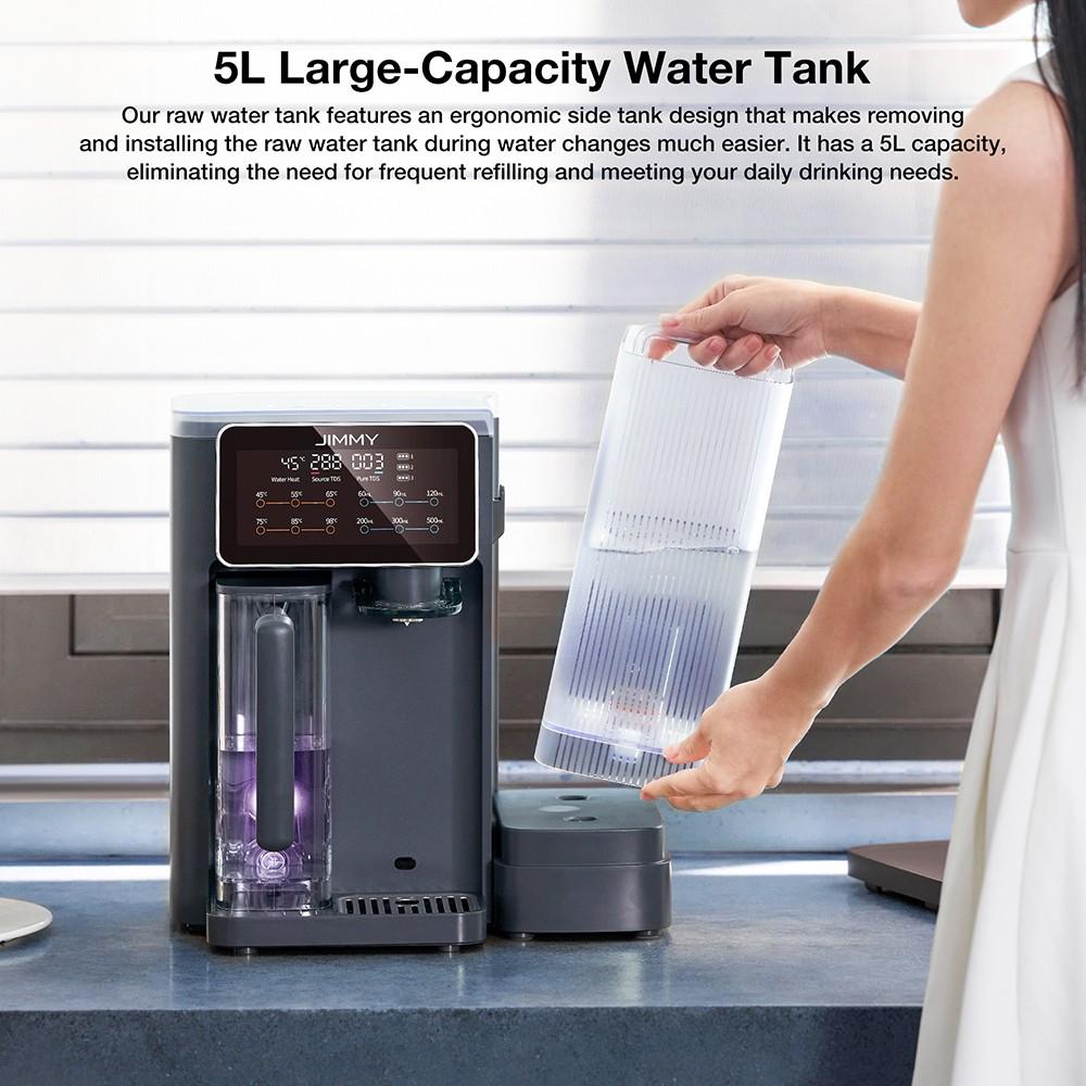 JIMMY R9 Water Purifier 7-Stage RO Filtration Instant Hot Water UV Sterilization 5L Tank 2200W Heating