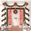 2022 Christmas Hanging Door Decoration Merry Christmas Banner Decor for Home Christmas Ornament Xmas Happy New Year Gift