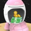 Cute Money Box Space Rocket Shape Coin Saving Box High Quality Piggy Bank  Kids Gift Toy