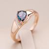 Drop Shape Colorful Zircon Smooth Geometric Rings Women Vintage Personality Jewelry