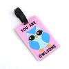 1pc Cartoon Animal PVC Luggage Tag Women Men Holiday Travel Accessories Suitcase Tags Name ID Address Lable Travel Luggage Tags