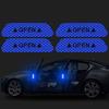 4 Pieces/Set of Car Open Reflective Tape Warning Signs Night Driving Safety Lighting Luminous Tape