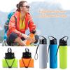 600 Ml Foldable Water Bottles Silicone Juice Milk Cup Summer Drinkware Kettle Outdoors