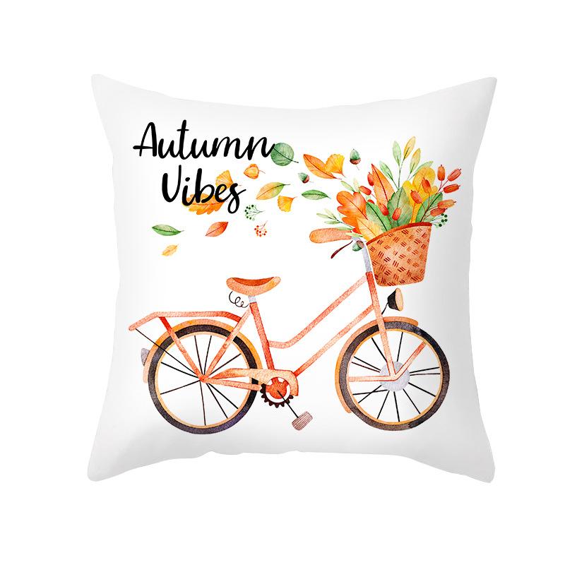 45x45cm Thanksgiving Decoration Maple Pumpkin Autumn Decoration Pillowcase Sofa Seat Cushion Cover Party Decoration Home Decor