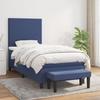 3136411 vidaXL Divan Bed with Mattress Blue 90x200 Cm Fabric