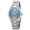Pr 100 Quartz Light Blue Dial Ladies Watch T1019101135100