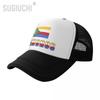 Mesh Cap Hat Comoros Letter Flag Emblem Trucker for Unisex WoUnisex Born All the People Retro Baseball Caps Cool