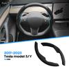 Tesla Suede Steering Wheel Cover All Season Universal Interior Tuning Accessories For Tesla Model 3 Y 2023 2022 -