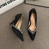 Pointed Thin Heel Sexy Bed Shoes High Heel 7.5cm or 9cm Rhinestone Thin Heel Fashion New Heels Shoes for Women Pumps