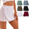 Women Short Miniskirt Swimsuit Cover-ups Beach Bikini Wrap Sheer Short Skirt Chiffon Scarf