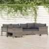 VidaXL Garden Lounge Set with Cushions 6 Pcs, Patio Furniture Set, Outdoor Furniture, Patio Sofa, Modern, 3187300