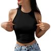 Tank Top For Women Casual Summer Sleeveless Tops Fashion Round Neck Solid Color T Shirt Tanks Tops
