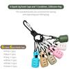 6pcs/set Lure Egi Hook Cover Protector with Carabiner Fishing Hooks Cover  Sea Fishing