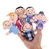 6/12PCS Baby Kids Plush Cloth Play Game Learn Story Family Finger Puppets Toys Set