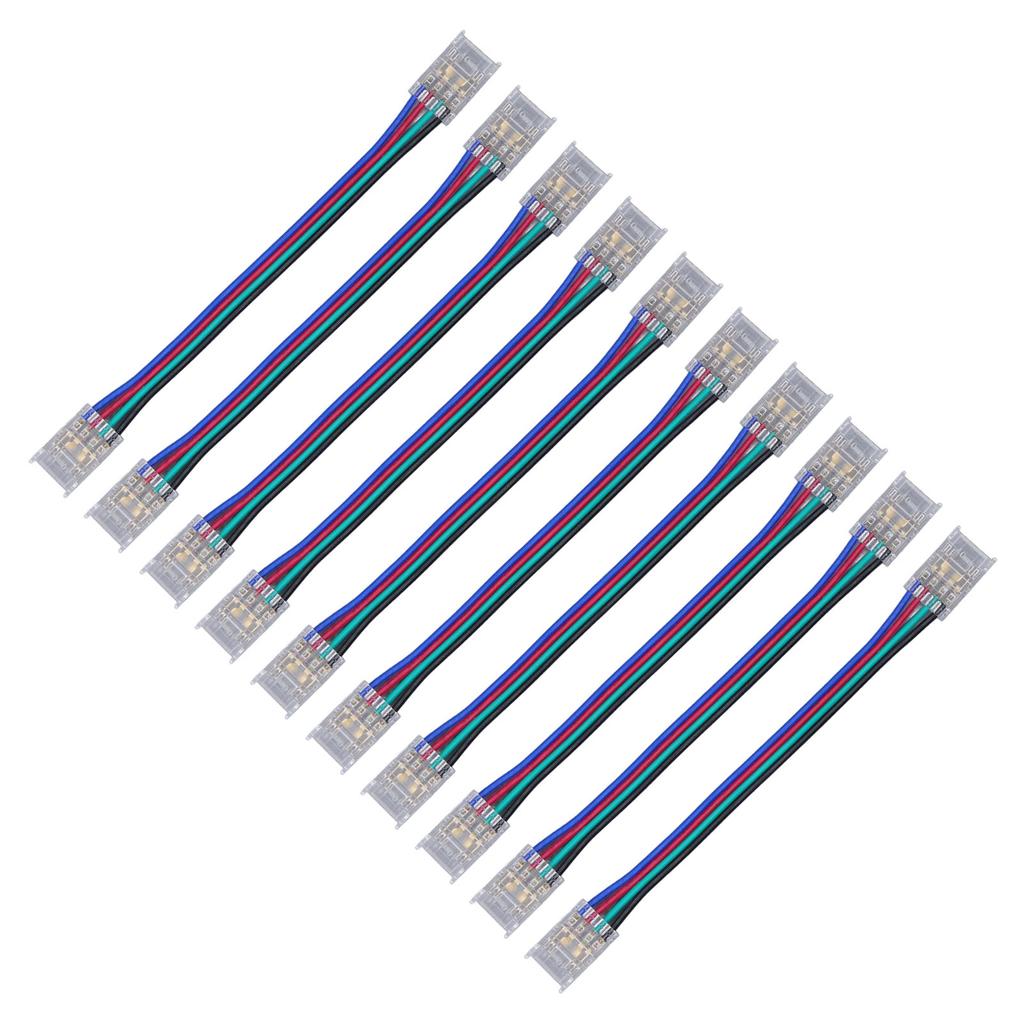 10 шт. комплект соединителей для светодиодной ленты 4Pin 10 мм быстрое соединение с сильной совместимостью светодиодная лента