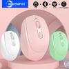 2.4GHz Wireless Mouse Bluetooth 5.2 Optical Mice with Receiver RGB 1600DPI 4 Buttons Silent Mouse USB Rechargeable Game Mice for Computer Laptop PC
