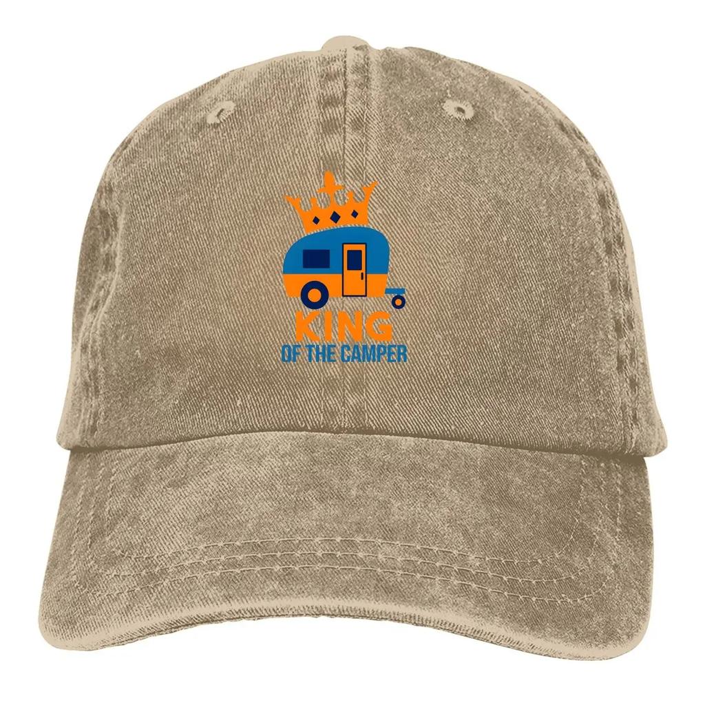 Summer Cap Sun Visor Kinf Of The Camper Hip Hop Caps Camper Camping Cowboy Hat Peaked Hats