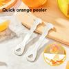 Orange Peeler Tool Easy Peel Citrus Peeler Stainless Steel Triangular-Blade Zigzag-Shovel Peeler