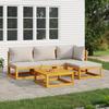 VidaXL Garden Lounge Set with Cushions 5 Pcs, Sofas with Backrest, Furniture Set with Coffee Table Patio Terrace, 3155278
