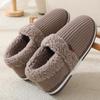 Winter Couple Bag Heel Slippers Indoor Plush Cotton Shoes Fluffy Fur Non Slip Slippers Men Casual Soft Soled Shoes