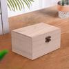 Portable Multifunction Case with Lid Unfinished Unpainted Plain Wooden Jewellery Jewlry Box Keepsake Gift
