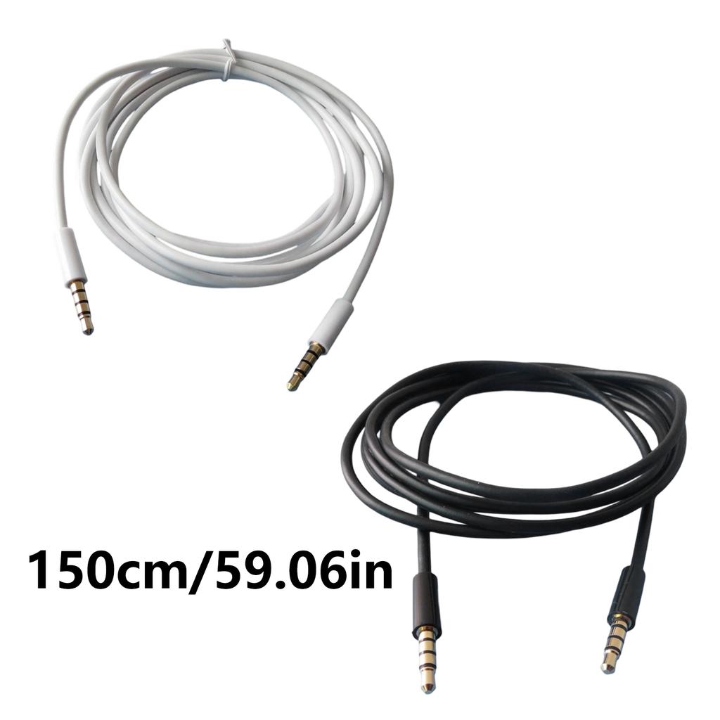 3.5mm Male To Male Auditory Cable 4 Pole Gold Plated for Stereo and Microphone Wide Compatibility For Car Headphone