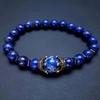 Bead Bracelet Tiger Eye Gemstone Blue Women's Bracelet Men's 1 Piece Couple's Bracelet