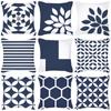 Pillowcase Navy Blue Geometric Pattern  Decorative  Home