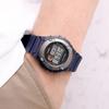 Round LED Light Alarm Sporty Men's Watch